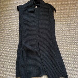 Dark teal Sleeveless Knit Sweater